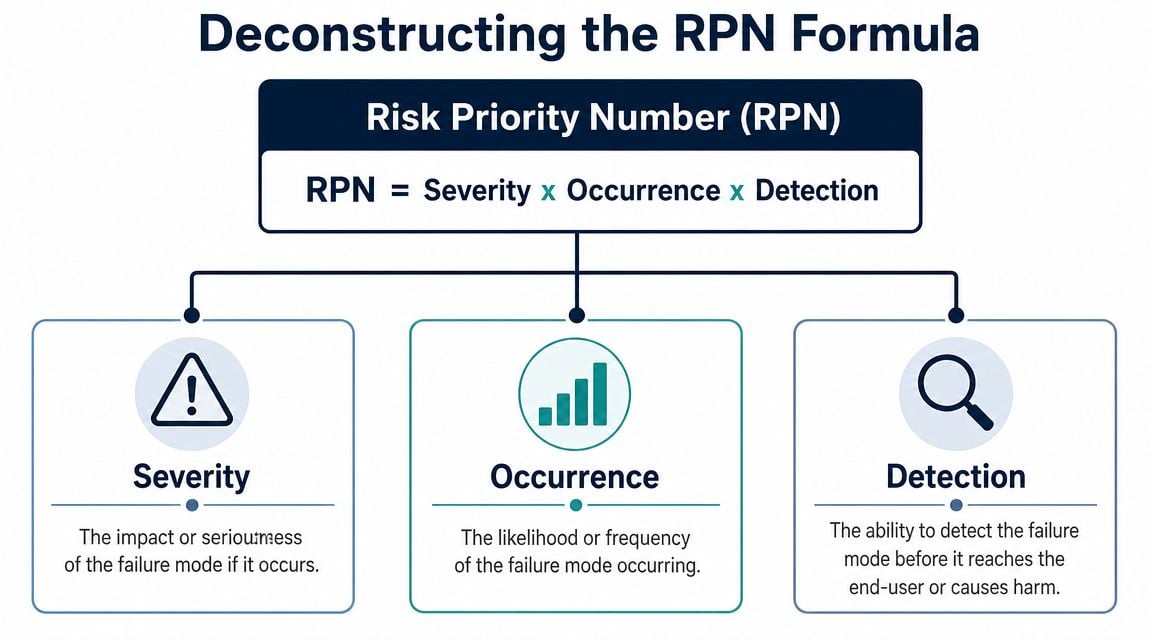 Deconstructing the RPN Formula: Severity, Occurrence, and Detection